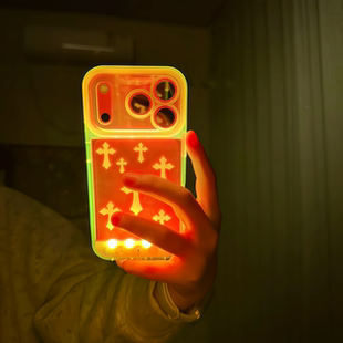 来电闪十字架iPhone14/13适用11苹果17/16/15PROMAX手机壳12防摔