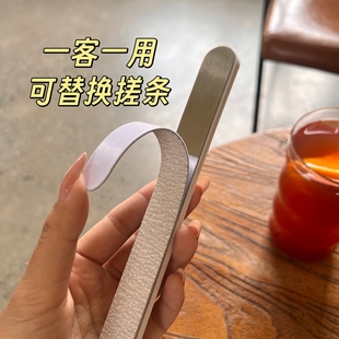 一次性挫条，可替换一客一用背胶撕拉海绵挫，斑马挫，美甲工具