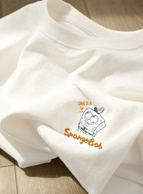 白色重磅纯棉短袖t恤女2026新款夏季美式复古高级感别致百搭上衣