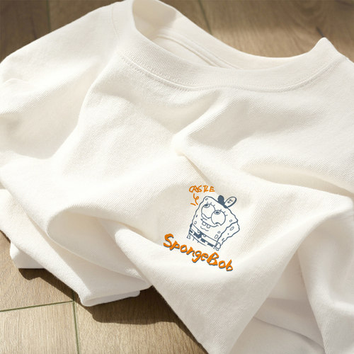 白色重磅纯棉短袖t恤女2026新款