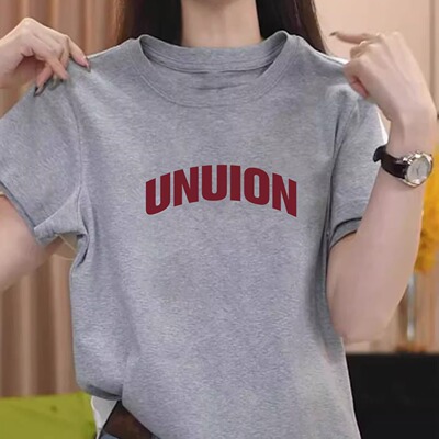 美式hiphop灰色纯棉短袖t恤女2026新款夏季简单大方高级感上衣服