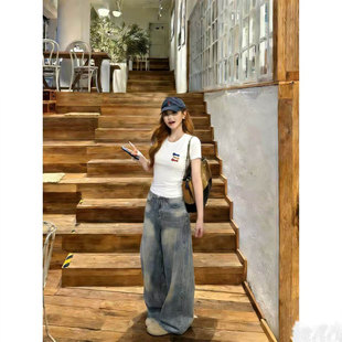 白色高质量短袖t恤女夏季御姐轻熟绝美韩系漂亮独特超好看小上衣