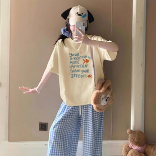 甜美奶乖软妹夏天纯棉短袖t恤女装2026新款今年流行爆款宽松上衣