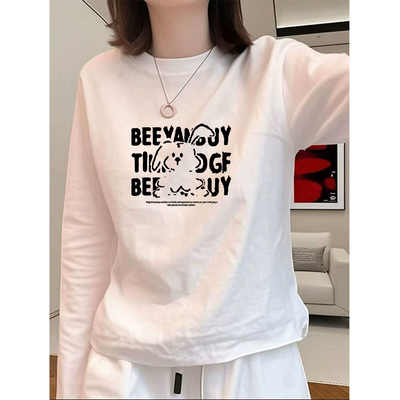 秋冬德绒保暖内搭打底衫女2025新款爆款时尚洋气欧货长袖t恤上衣