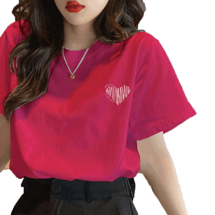 纯棉短袖t恤女2026新款小众设计感复古港味chic冷淡系高级感上衣