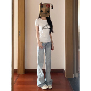 白色正肩修身显瘦短袖t恤女2026新款夏季御姐漂亮韩系chic小上衣