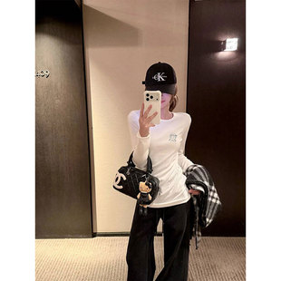 2026早春新款超火减龄内搭打底衫女中长款长袖t恤上衣遮屁股洋气