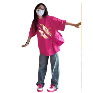 小众别致宽松夏季短袖2026新款欧货夏日多巴胺穿搭纯棉t恤上衣女