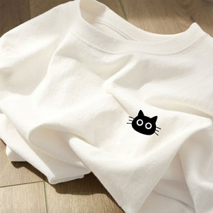 白色纯棉长袖t恤女装2026新款早春穿搭洋气内搭可外穿打底衫上衣