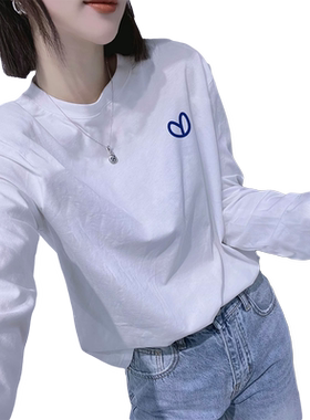纯棉长袖t恤女2026早秋新款欧货