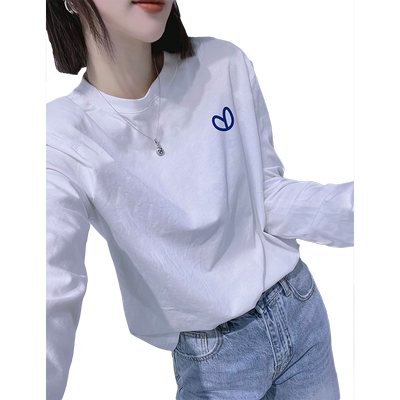纯棉长袖t恤女2025早秋新款欧货