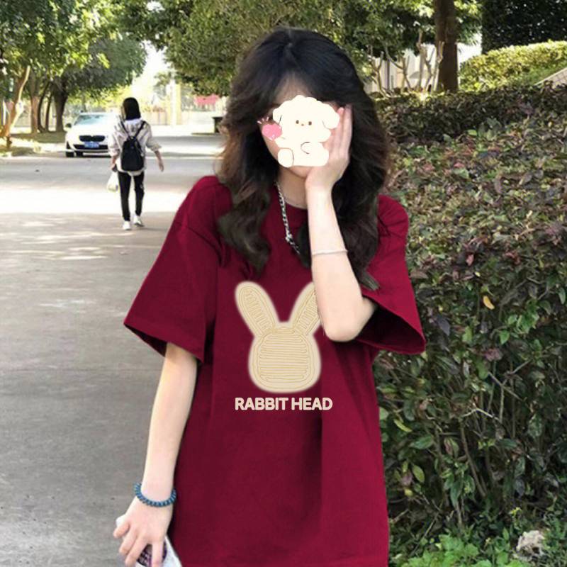 夏季新款纯棉短袖t恤上衣女