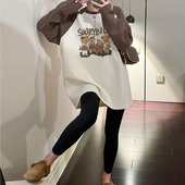 撞色插肩袖 2026新款 长袖 t恤春秋冬季 上衣 纯棉打底衫 欧货时尚 女装