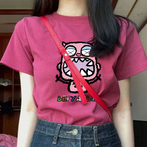 纯棉短袖t恤女新款欧货女装上衣