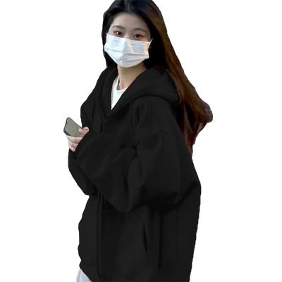 春秋季新款开衫拉链卫衣女士外套