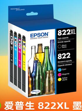 原装爱普生822XL墨盒 EPSON WF3820 WF4820 WF4830 WF4834 打印机