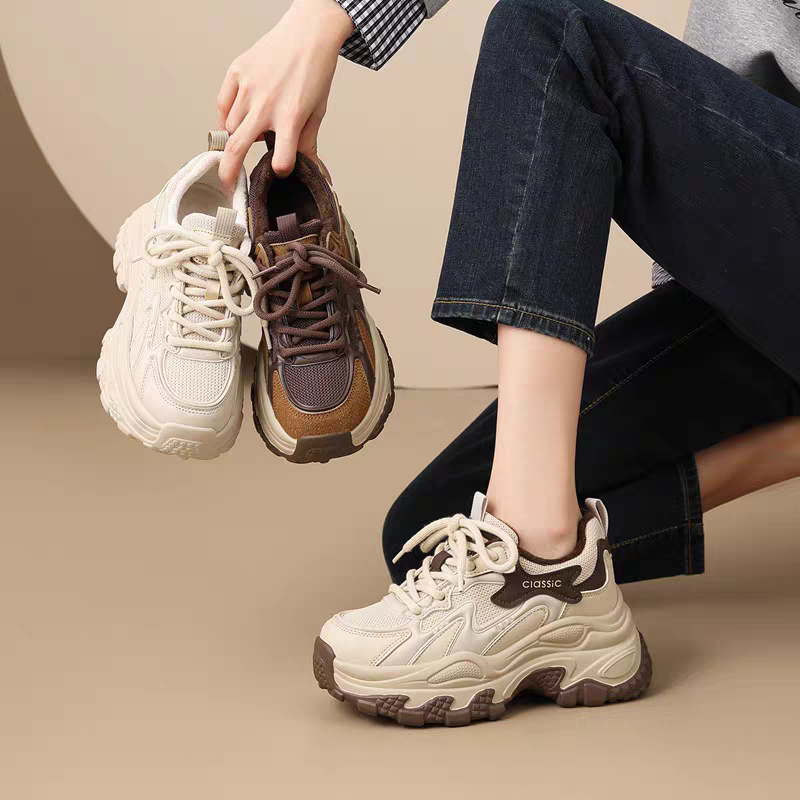 【7.5cm版】ZHR内增高老爹鞋2025秋冬新款休闲鞋轻便运动百搭女鞋