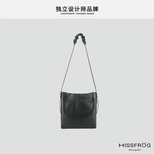 小众大容量简约通勤真皮托特包