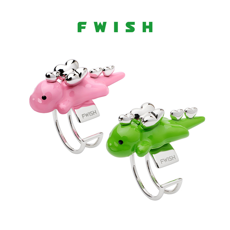 FWISH女珐琅原创设计小恐龙戒指