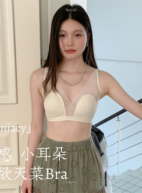 纯欲聚拢内衣全罩杯小胸春夏季新款薄款法式性感无钢圈胸罩女无痕
