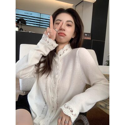 设计感温柔气质镂空花边