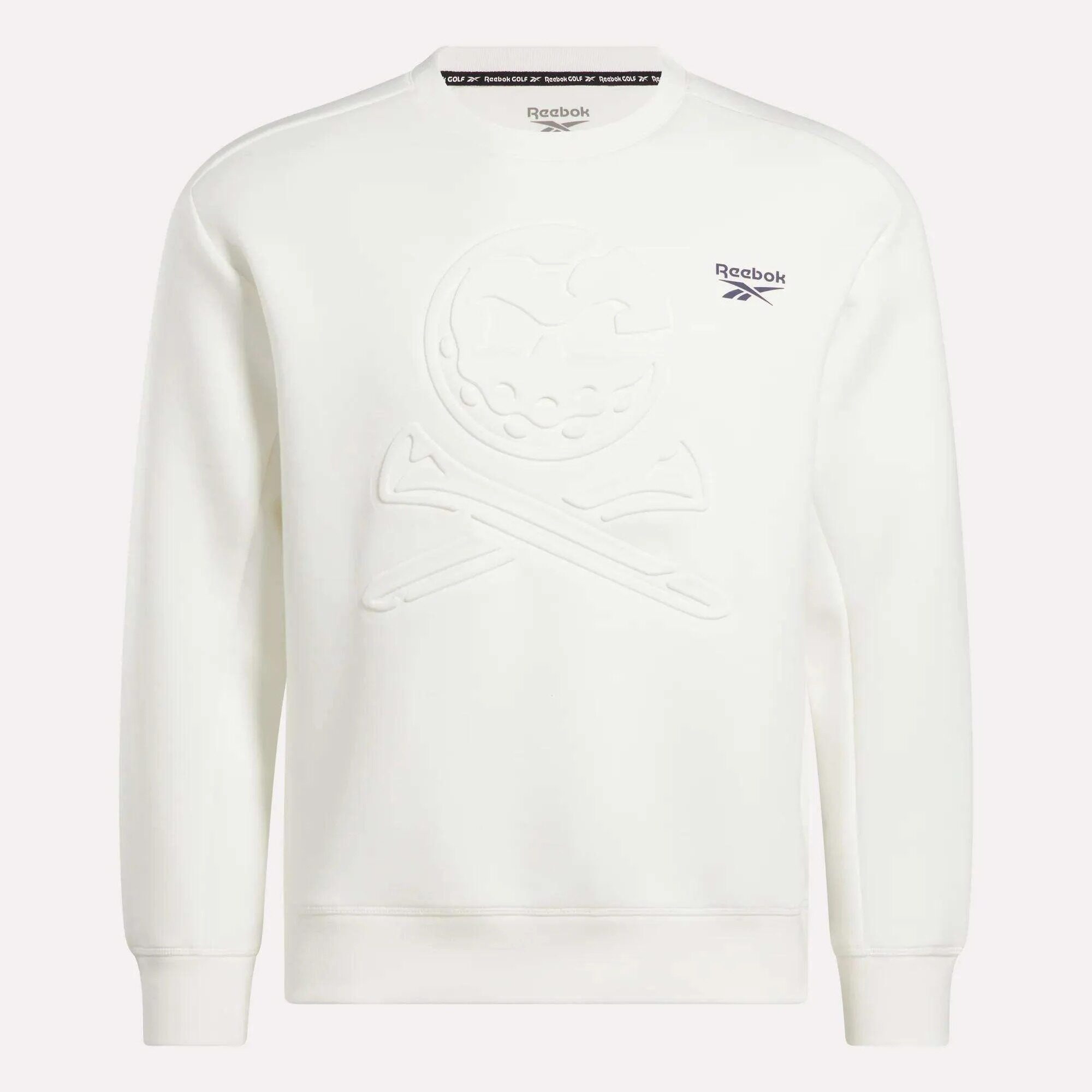 reebok高尔夫长袖圆领衫男弹力防晒款Scuba Knit Crew Sweatshirt