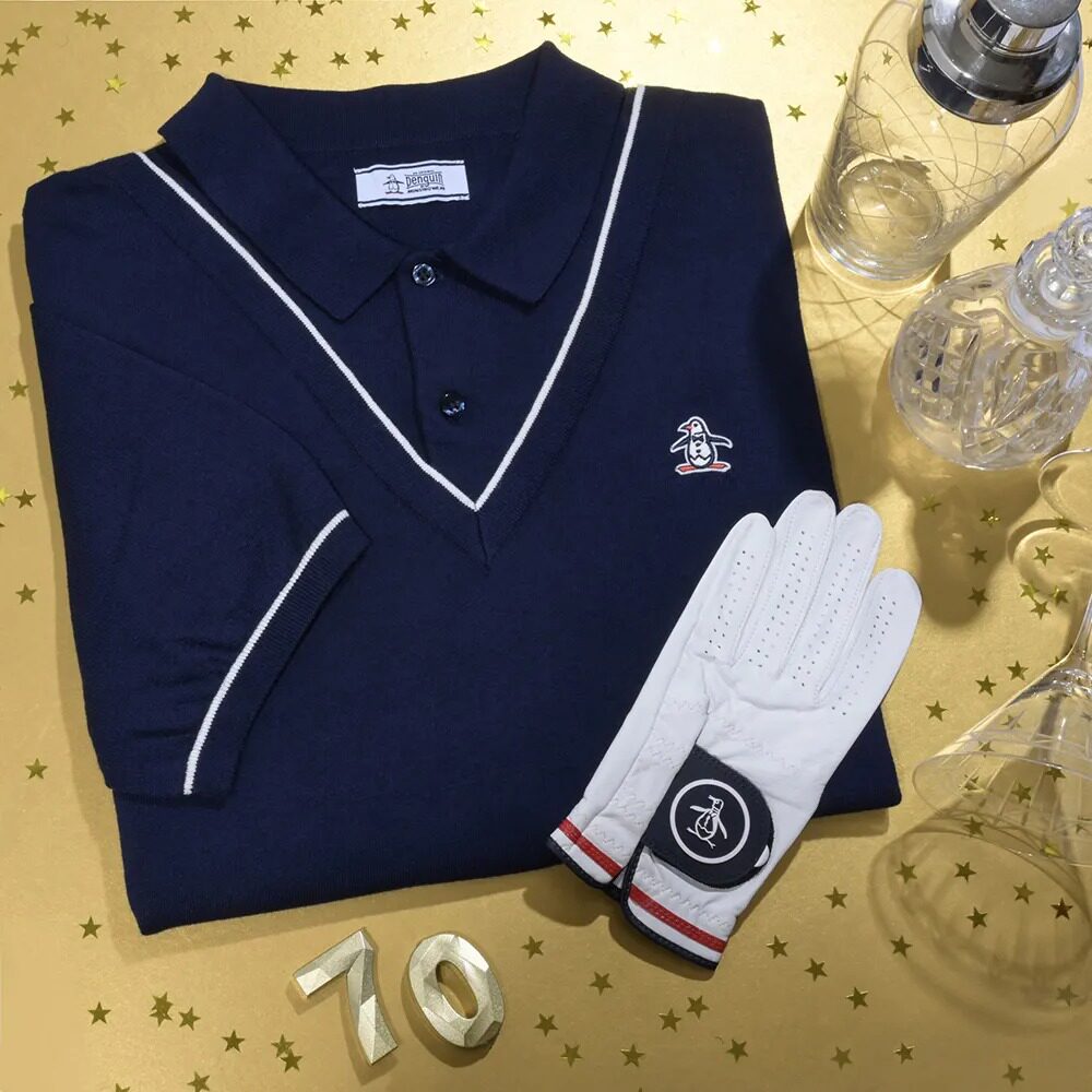 Original Penguin高尔夫短袖衫男针织款70's Heritage Knit Polo图片