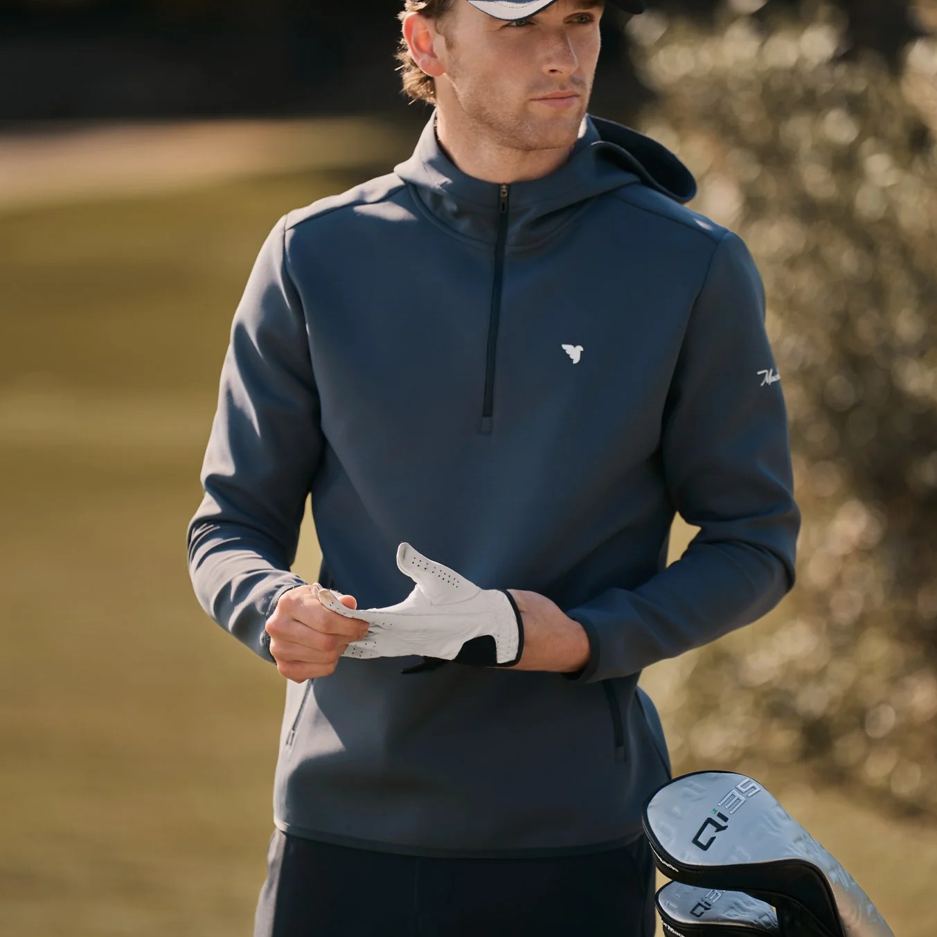 代购Macade golf Therma Zip Hoodie男子高尔夫长袖衫连帽衫