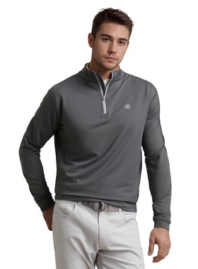 代购Peter Millar高尔夫长袖衫男子弹力舒适款Perth Performance