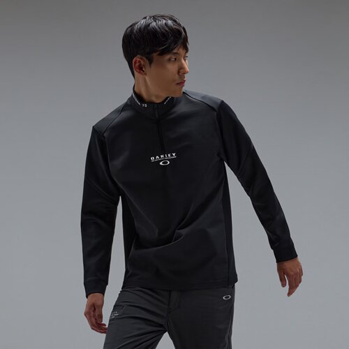 Oakley Pleasant LS Mock 8.0男子高尔夫长袖半拉链速干上衣