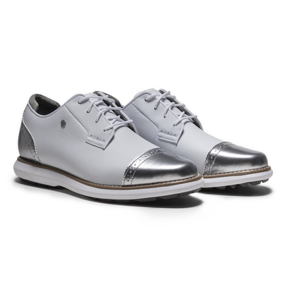 代购footjoy Traditions Cap Toe女子FJ防水高尔夫球鞋