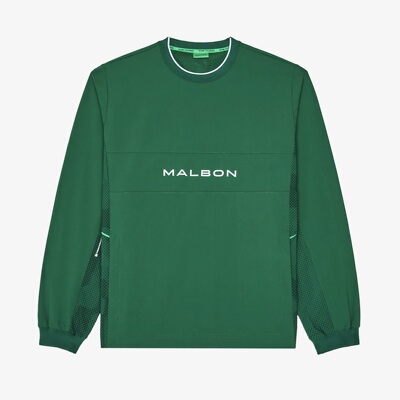 Malbon Golf PERFORMANCE CREW POPOVER高尔夫长袖衫男子宽松版