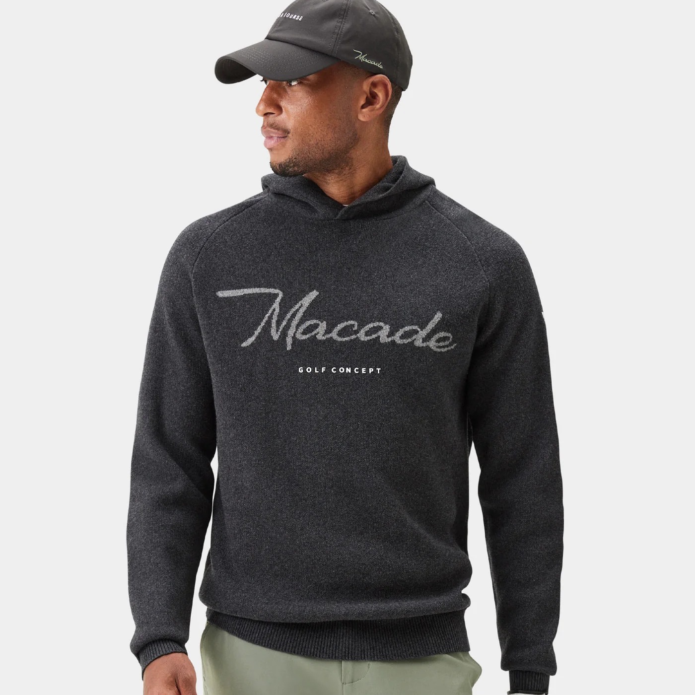 Macade高尔夫长袖男Signature Knit弹力专业舒适透气针织套头衫