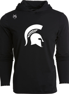 Greyson高尔夫长袖衫男大学联名款Michigan State Golf Hoodie