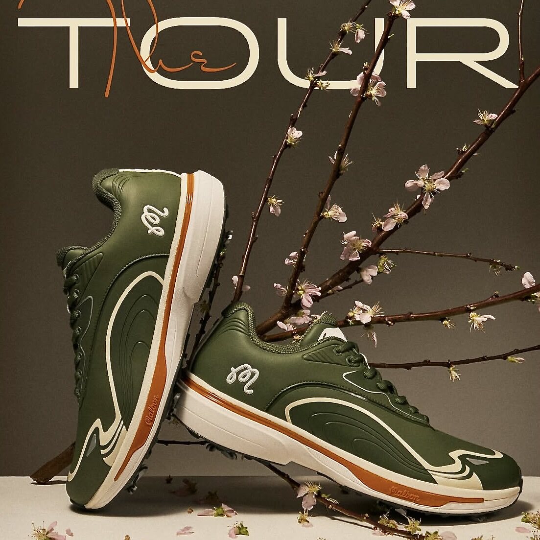 代购MALBON高尔夫球鞋男舒适活钉新款TOUR 1 GOLF SHOE
