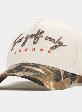 Macade高尔夫球帽男子均码新款Two-Tone Script Snapback