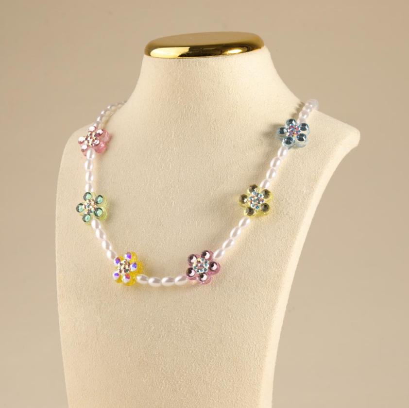 澳之冠【夏日色彩】花朵水晶项链