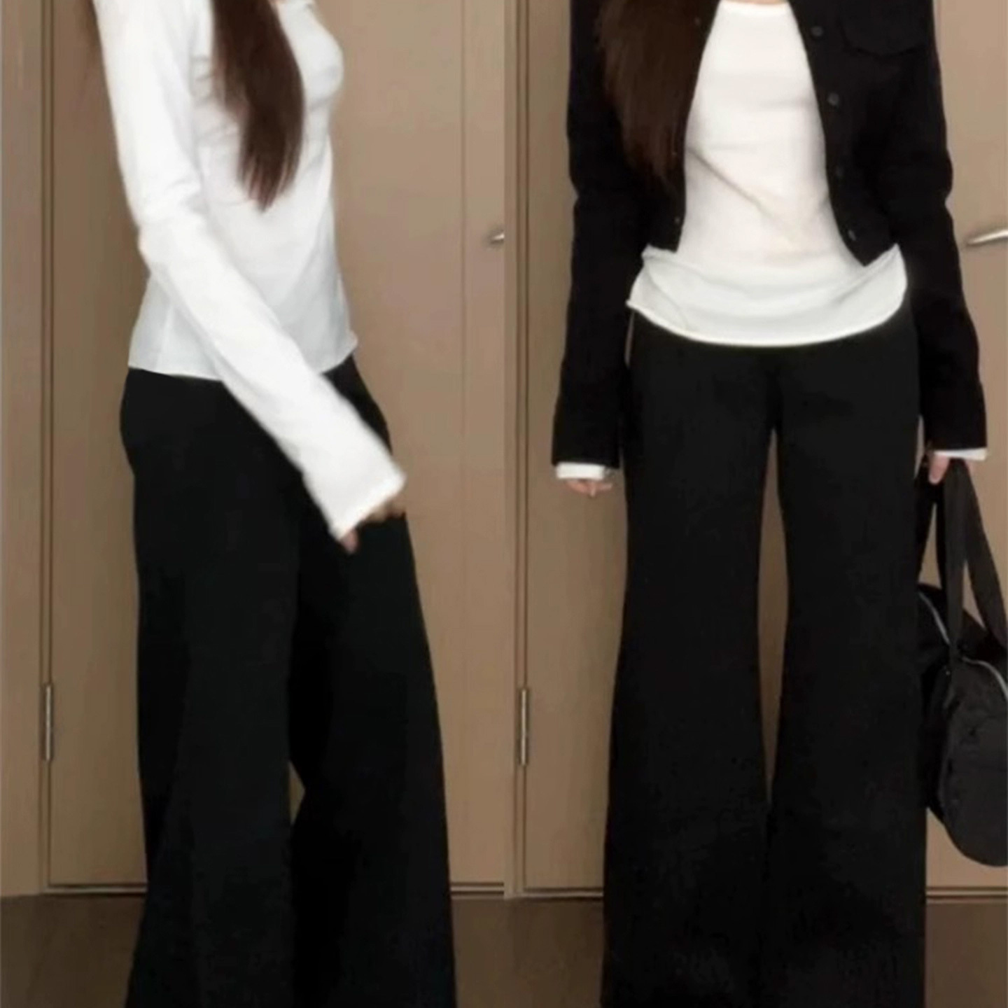 秋冬季深冬独特超好看u领内搭高级感打底衫女2025新款长袖t恤上衣