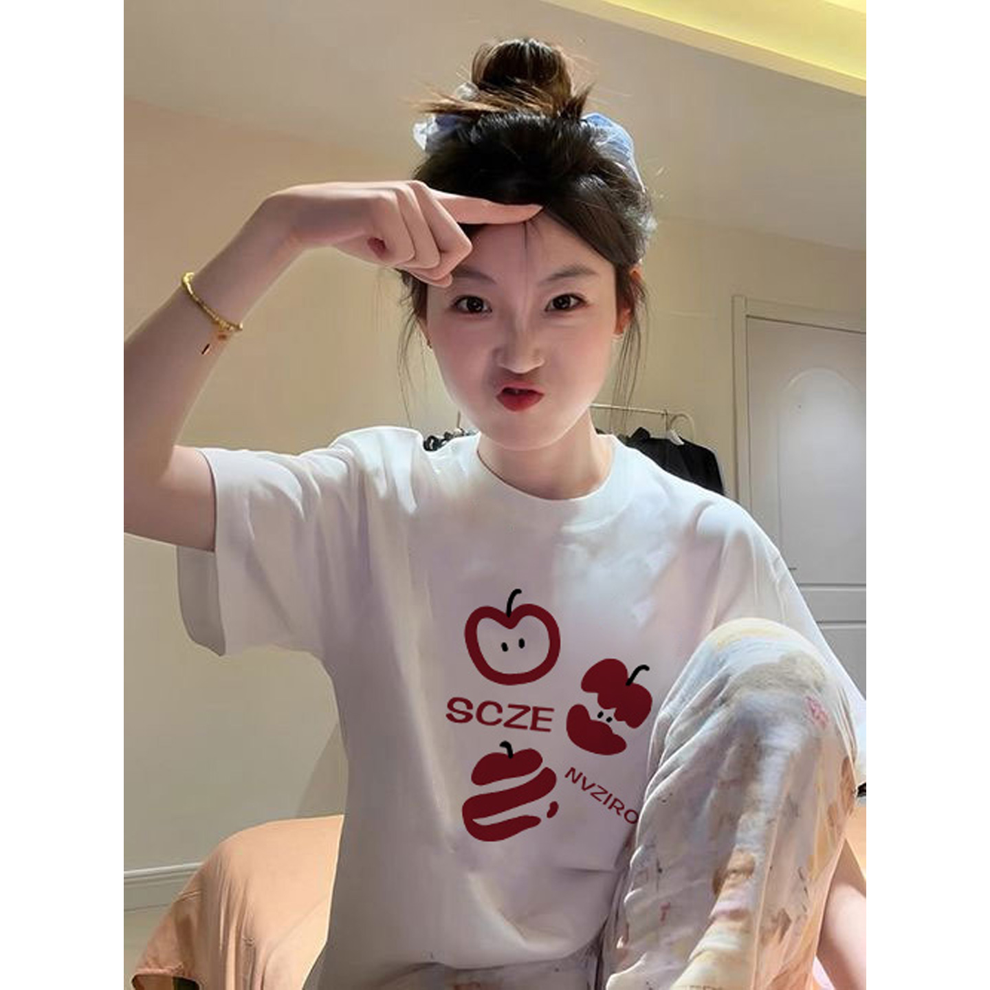 夏季慵懒松弛感漂亮女装上衣
