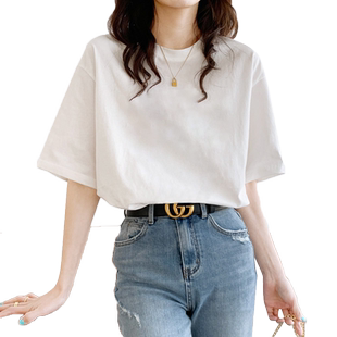 纯棉短袖t恤女小众设计感2026早春新款夏季原宿风宽松ins潮上衣服