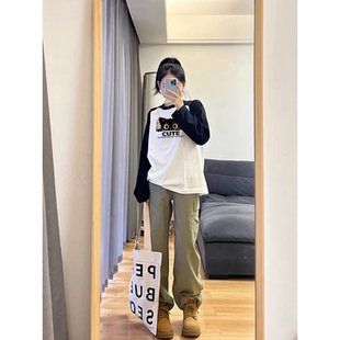 2026年新款纯棉内搭打底衫女装早春设计感小众可外穿长袖t恤上衣