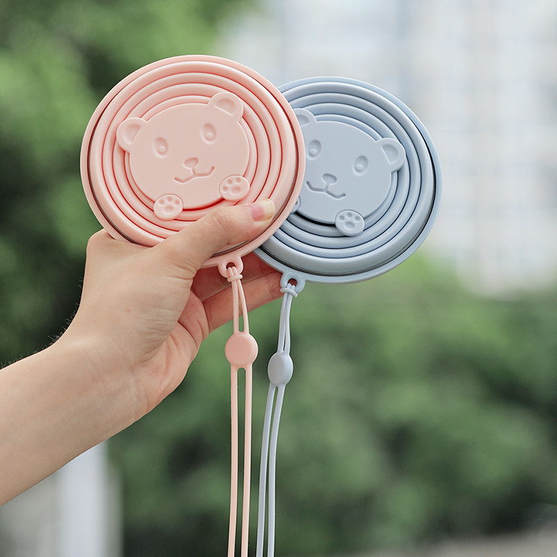 折叠水杯便携式硅胶户外露营旅行洗漱杯卡通可伸缩漱口杯压缩杯子,户外/登山/野营/旅行用品,水杯,淘宝优惠券,粉丝福利购,淘宝优惠卷