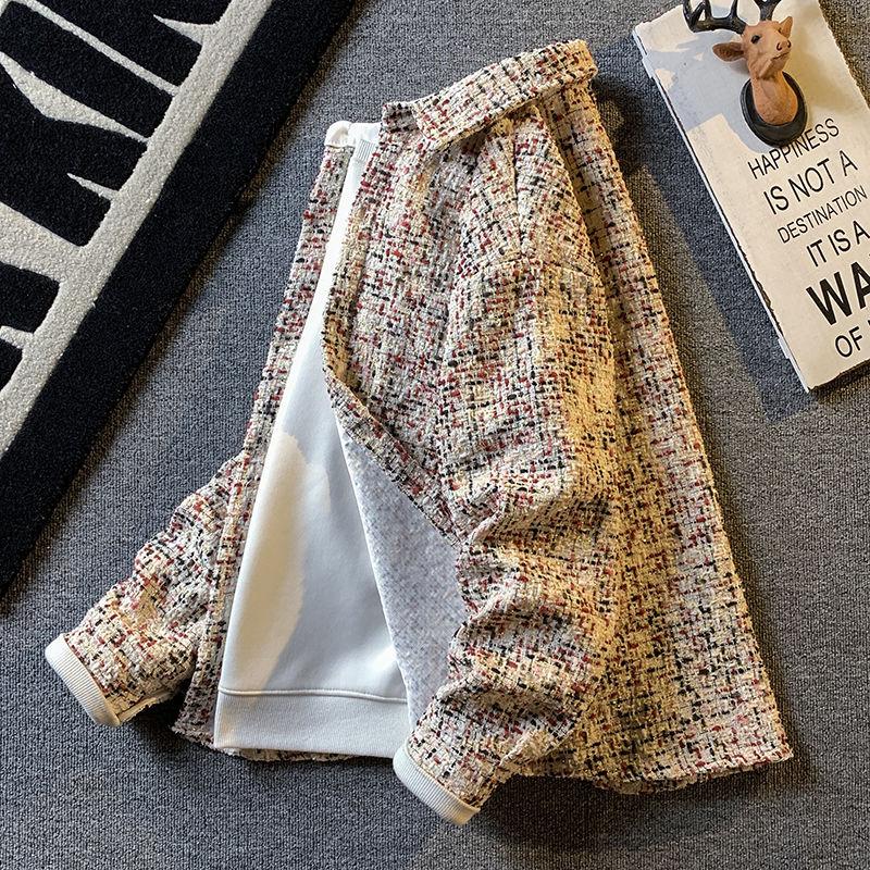 美式复古小香风衬衫男士长袖外套