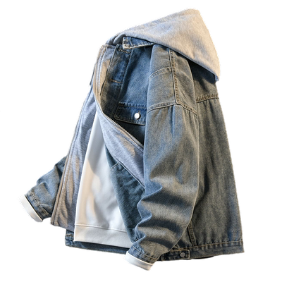 痞帅牛仔夹克男潮牌宽松百搭外套