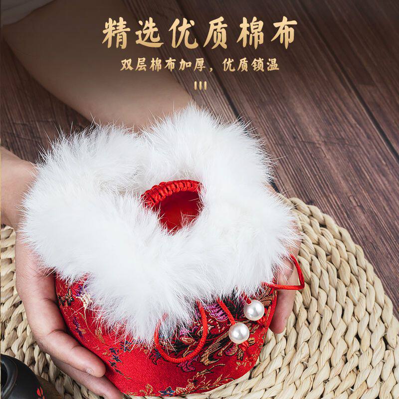 吉泉汤婆子纯铜加厚暖手宝注水热水袋养生烫背壶婚庆暖被窝暖脚壶