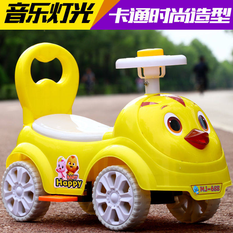 儿童扭扭车滑行车带音乐溜溜车1-3岁宝宝摇摆车学步车玩具车童车
