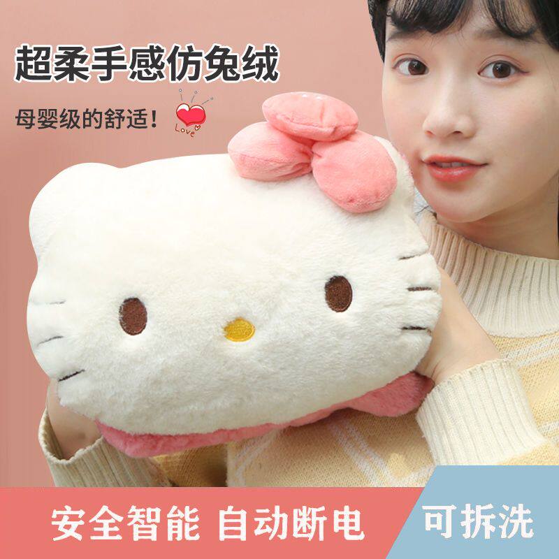 猫咪暖手宝热水袋充电防爆绒可爱韩版暖宝宝热宝可拆洗电热宝女