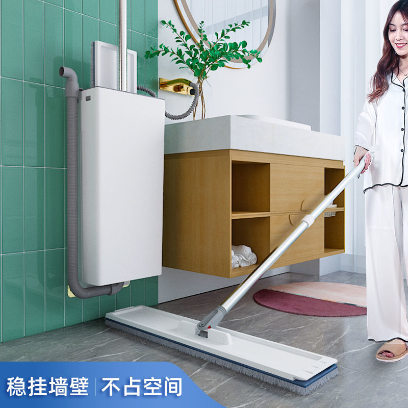 壁挂式洗衣机平板拖把家用免手洗拖把桶懒人干湿两用刮刮乐一拖净