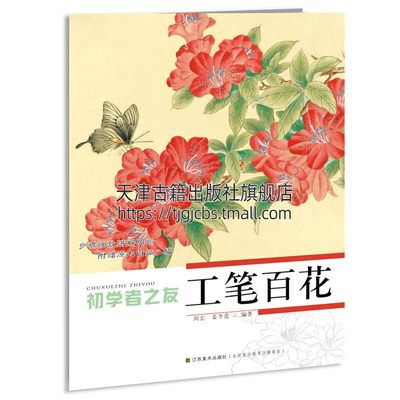 初学者之友 工笔百花 中国传统绘画技法国画花卉白描底稿初学者入门教程书籍美术临摹赏析用笔写形构图全新正版江苏凤凰美术出版社