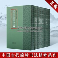 中国古代简牍书法精粹 套装全24册 新蔡楚简+北大秦简等 传统文化竹简文木牍简策字帖鉴赏临摹学习范本著作书籍 河南美术出版社